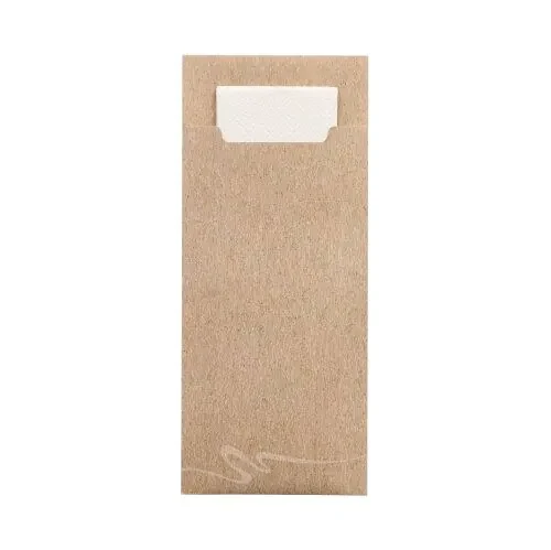 Bestecktaschen 20cm x 8,5 cm natur